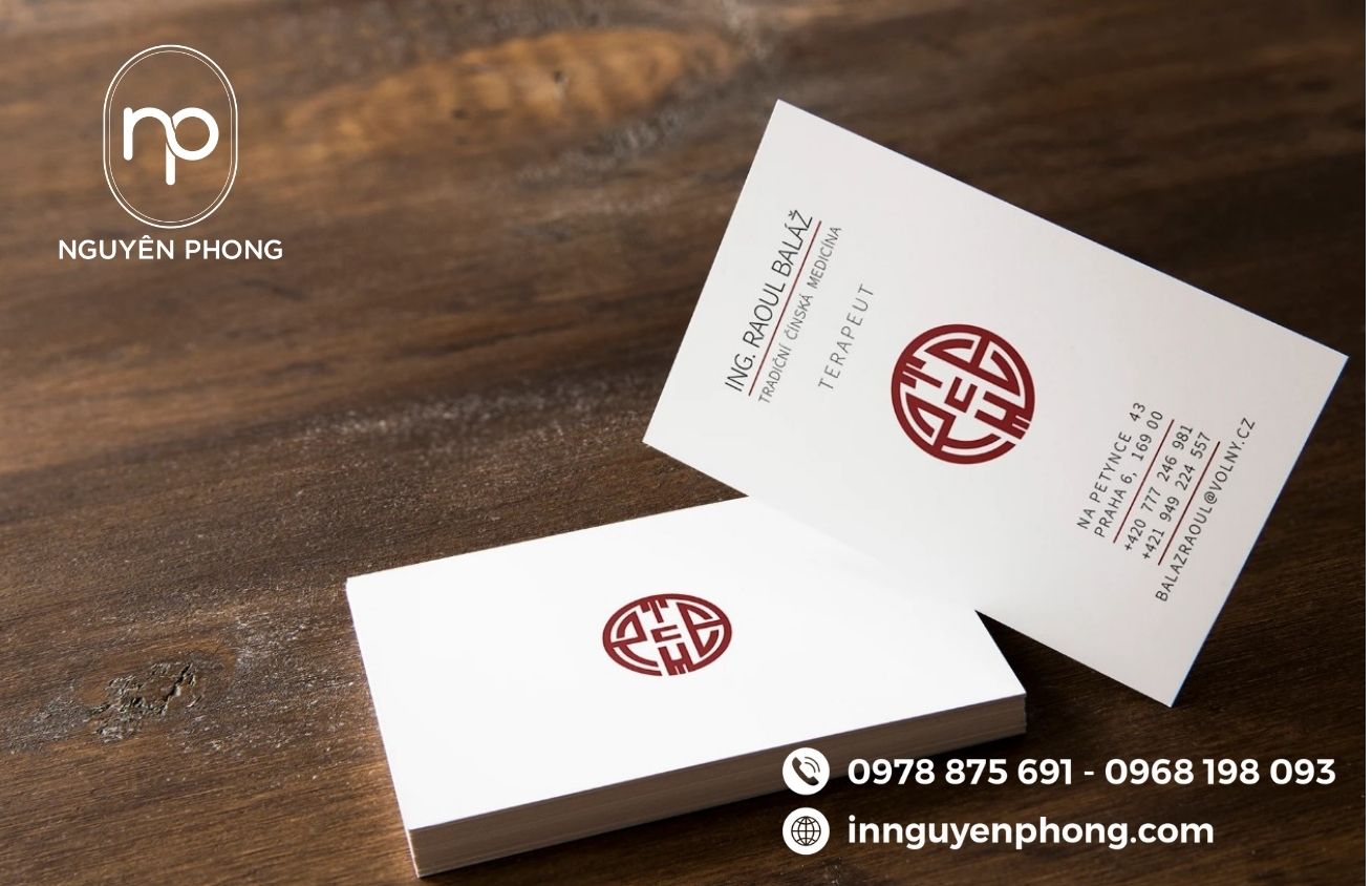 Mẫu logo đông y trên card visit